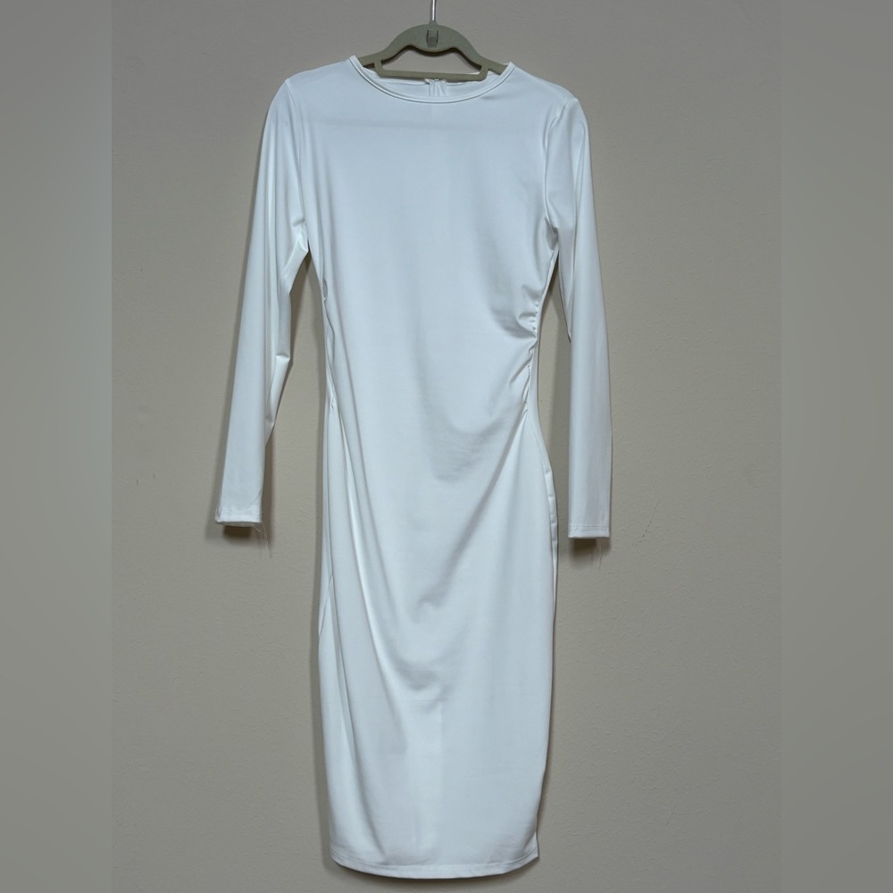 NWOT White Long Sleeve Dress